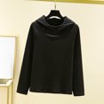 thumbnail image 2 of Wensltd Long Sleeve Base Layer Warm Top for Women Autumn Winter Thermal Solid Color Round Neck Home Sleepwear, 2 of 3
