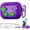 AirPods Pro 3 -5, variant on for AirPods Pro 3 Case with Lock & Cleaning Kit, 2025 Transparent Cool Gaming Hard Case, Built-in Phone Stand, Shockproof Protective Cover for AirPods Pro 3 （Pink）