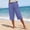 Blue, variant on Womens Capris for Summer Casual Solid Color Capri Pants with Pockets Elastic Waist Loose Fit Cropped Lounge Trousers Daily Wear