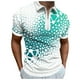 Cathalem Hommes Golf Polos en Tricot Côtelé Polos T Shirts Mode Golf Occasionnels Chemises, Vert M – image 1 sur 4