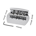 thumbnail image 1 of Electric Guitar Pull Plate PB Bass Bridge 4-String Semi-Circular Large Bass Lower Saddle Straight Code Metal Pull Plate, 1 of 5