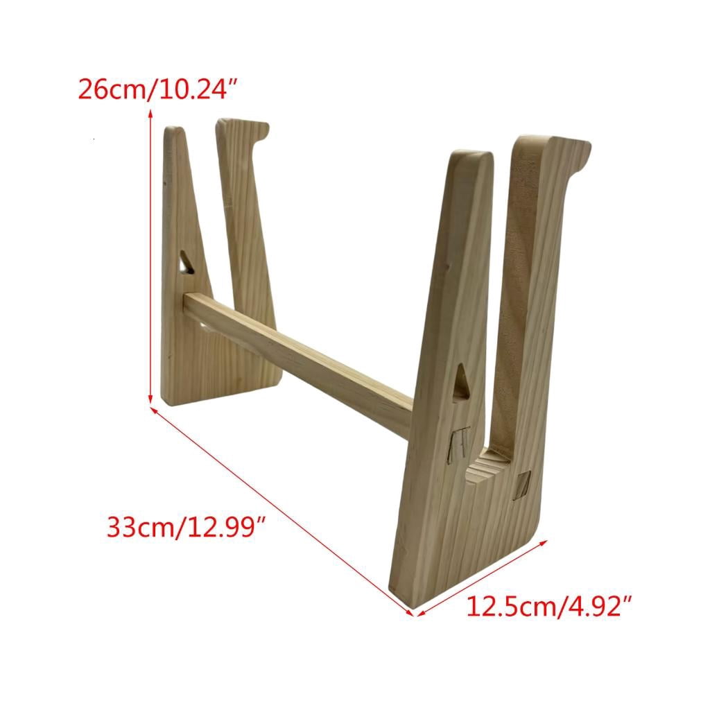 Tizuqe Space saving Essential Wood Laptop Stand Foldable Notebook Holder Rack