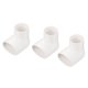 thumbnail image 1 of PVC Agua Tubería 90 Grados Reducción Codo Accesorio 58x40mm ID Tubo Reductor Conector Adaptador, Blanco Paquete de 3, 1 of 4