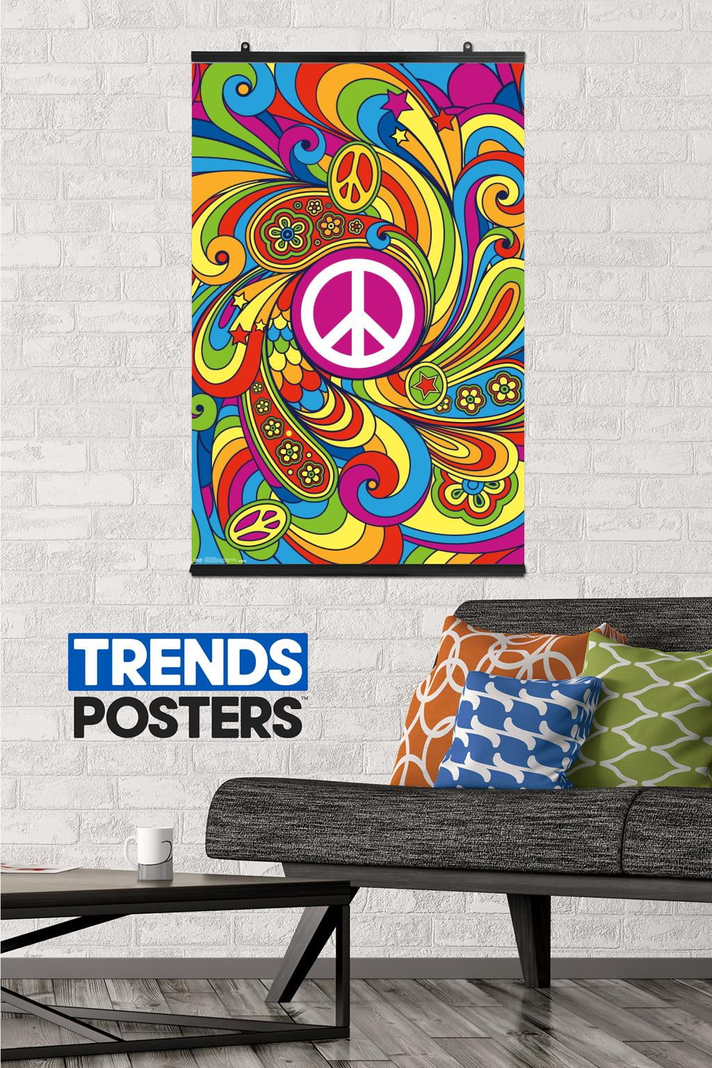 Peace Sign Wall Poster, 22.375" x 34"