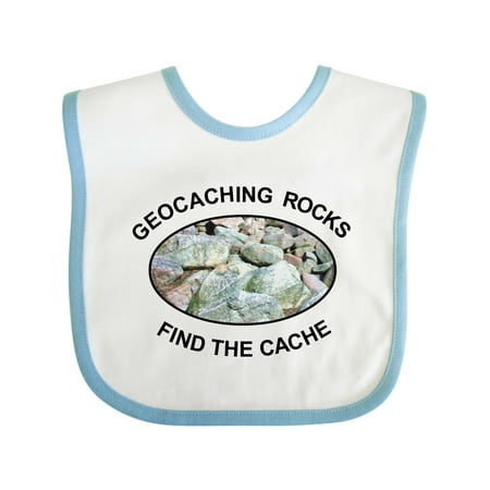 

Inktastic Geocaching Rocks Rocks Boys or Girls Baby Bib