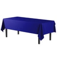 thumbnail image 2 of Exquisite Navy Plastic Tablecloth Cover - 54" x 108" - Heavy Duty - Disposable - Single Count, 2 of 6