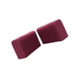 thumbnail image 2 of 2 Pcs Housses de Protection pour Accoudoirs 2x Housses Adaptées pour Canapé Fauteuil Noir Rouge Vin, 2 of 9