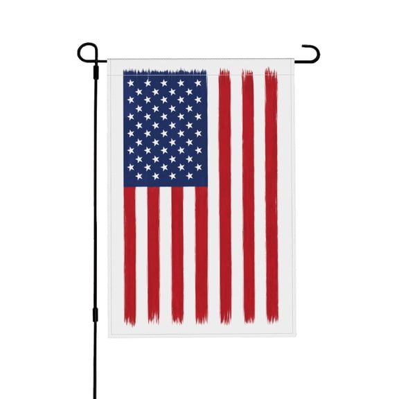 Patriotic Garden Flag USA Stars Stripes Outdoor Decor 12x18 inch