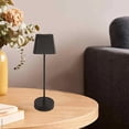 thumbnail image 4 of Portable LED Table Lamp Touch Control Stepless Dimmable Desk Lamp Rechargeable Nightstand Lights Simple Metal Atmosphere Lamp Creative Touch Switch Adjustable Brightness Neutral/White/Warm Light, 4 of 9