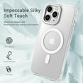 thumbnail image 4 of Magnetic for iPhone 13 Pro Case, iPhone 13 Pro Phone Case, [Compatible with Magsafe] Slim Fit Shockproof Translucent Matte Women Men Girls Boys Protective Case for iPhone 13 Pro 6.1 Inch, White, 4 of 16