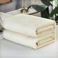 thumbnail image 6 of Xecvkr Throw Blankets Flannel Blanket Soft Thick Plush Cozy Warm Decorative Living Room Bed Throw Lightweight Easy Care Versatile Winter Style 1 Piece Beige, 6 of 6