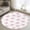 Light Pink, variant on Round Rugs 3 Ft, Valentine's Day Non Slip Area Rugs for Kitchen Bedroom Entryway, Pink Bows Shining Stars Simple Art Washable Carpet Runner Rug Floor Mats for Bedroom Home Decor