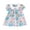 Green, variant on NOLDARES Toddler Girl Floral Skater Dresses Short Sleeve Priness Dress Sundress Cute Summer Party(Green,6-9 Months)