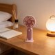 thumbnail image 1 of Mini ventilador portátil recargable por USB con 3 velocidades, ventilador pequeño para uso en interiores y exteriores, ligero con brisa suave en rosa, morado, caqui, verde, 1 of 6