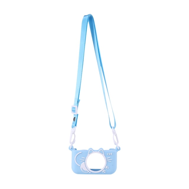 Funda de silicona Kuymtek para cámara portátil X7 X8 color rosa gato