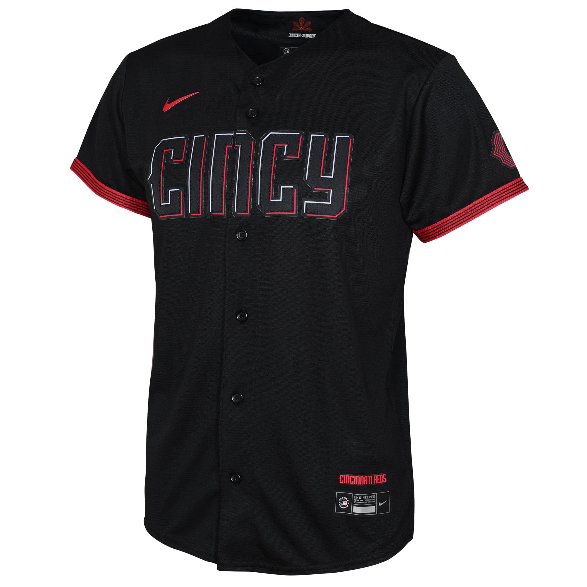 Toddler Nike Black Cincinnati Reds City Connect Replica Jersey