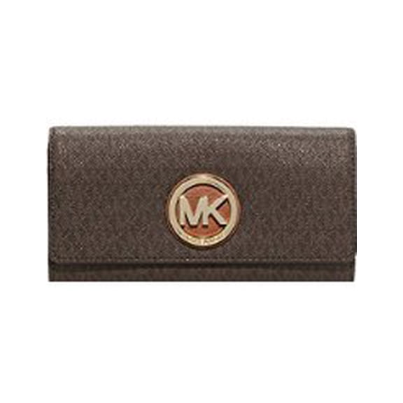 MICHAEL MICHAEL KORS Fulton Carryall Wallet (Signature Brown)