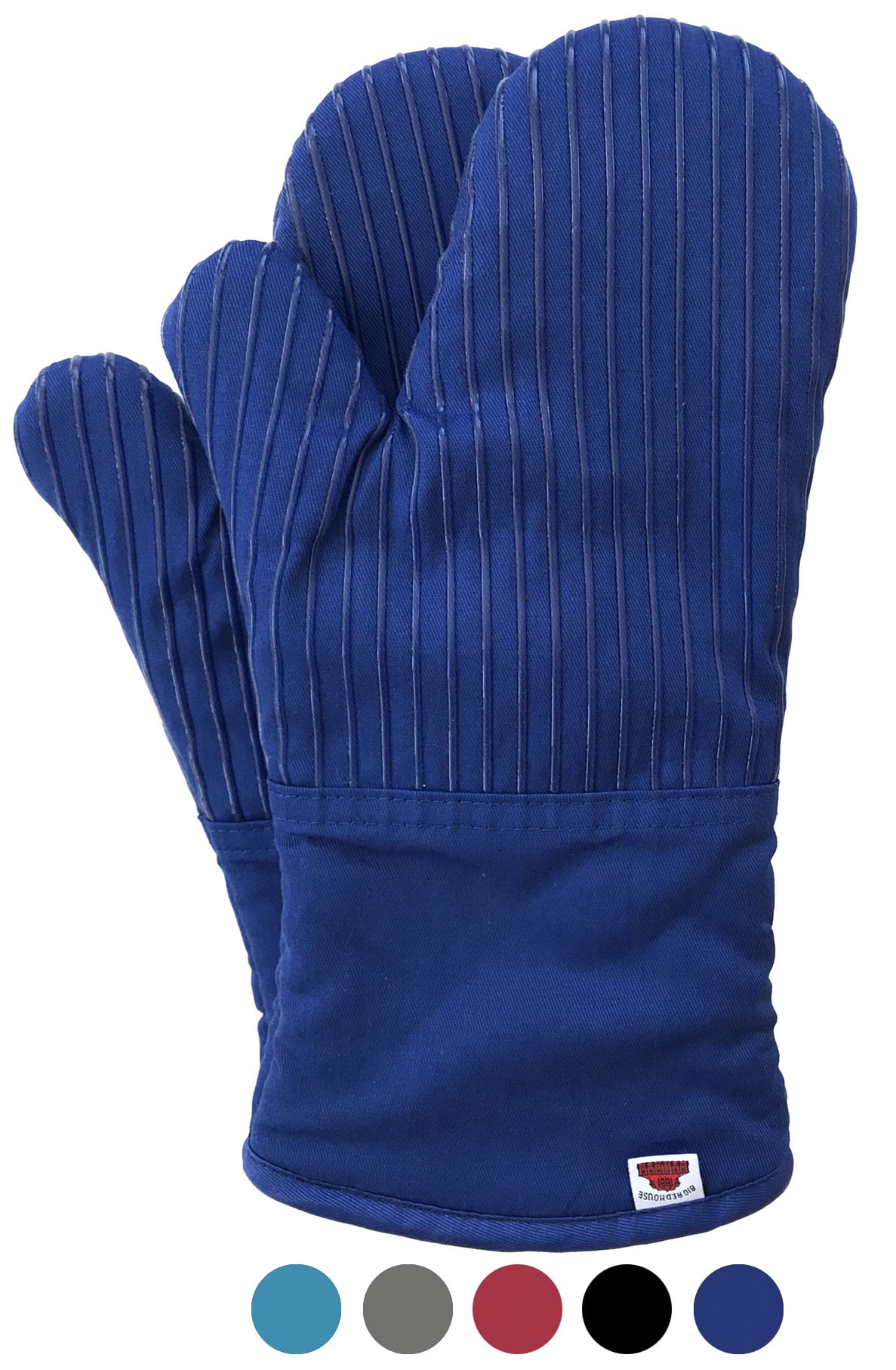 Big Red House Heat-Resistant Oven Mitts - Set of 2 Silicone Kitchen Oven  Mitt Gloves, Dark Royal Blue 