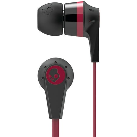Skullcandy INK'D 2 Earbud, Black/Red (Best Skullcandy In Ear Headphones)