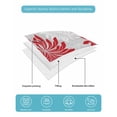 thumbnail image 4 of Twin XL Quilt Bedding Set, Red Grey Flowers Reversible Summer Quilt 3 Pieces, Modern Abstract Blooms Floral Lightweight Bedspreads Coverlets with 2 Pillow Shams for All Seasons, 4 of 5