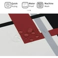 thumbnail image 4 of Red Shower Curtain, Mid Century Modern Geometric Shower Curtain Set, Abstract Red Black Grey Square White Backdrop Waterproof Fabric Shower Curtain for Bathroom Decor, 72 x 72, 4 of 6
