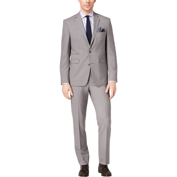 Vince Camuto Traje formal de dos botones ajustado para hombre medgrey 38/Unfinished
