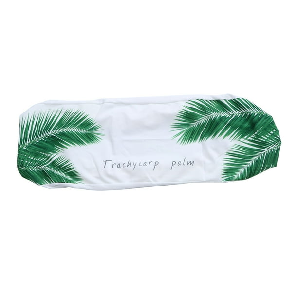 EeaseMX Funda protectora de tela elástica con estampado para aire acondicionado de pared, a prueba de polvo, para decoración del hogar (con estampado de hojas de plátano, tamaño general: 85 cm)