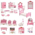 thumbnail image 5 of Dollhouse Furniture Set Accessories,Small Dollhouse Miniature Pretend Play Family Toys Gift,Toddler Boy Girl Kid 3Y+ Mini Bedroom/Livingroom/Bathroom/Kitchen, 5 of 8