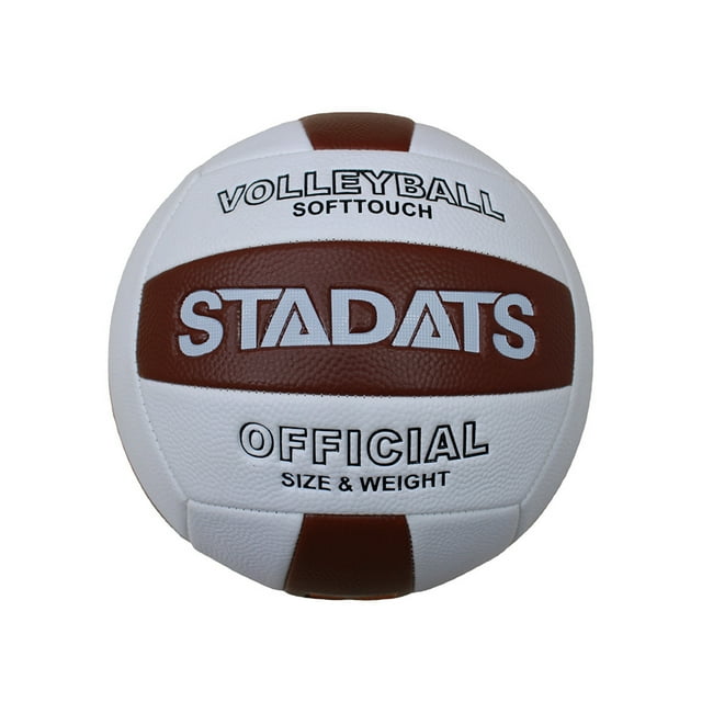 Naiovety Tamaño 5 voleibol competición profesional voleibol suministros de entrenamiento elástico PU a prueba de fugas pelotas de playa Deportes y aire libre Color café