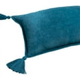 thumbnail image 2 of Surya Cotton Velvet CV-048 13 x 19" Lumbar Modern Pillow Kit in Deep Teal Blue, 2 of 4