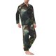 thumbnail image 2 of Balery Forest Stone-Colored Dragon Pijama para Hombre de Dos Piezas con Manga Larga, Conjunto de Dormir y Descanso Suave con Bolsillos-Large, 2 of 7