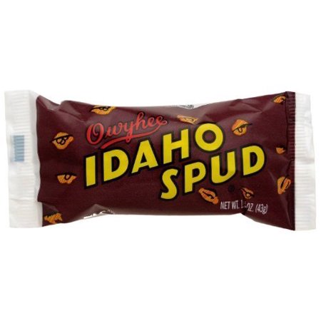 Box Of Famous Idaho Spud Chocolate Candy Bars Full Size Bar