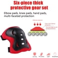 thumbnail image 5 of Protector de patines para niños, kit de protector de patines para niños y niñas, protector de patines ajustable para monopatín, ciclismo, scooter, bicicleta, escalada Rojo Verde, 5 of 5