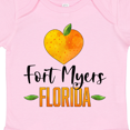 thumbnail image 4 of Inktastic Fort Myers Florida Orange in Heart Boys or Girls Baby Bodysuit, 4 of 5