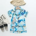 thumbnail image 3 of Hiijoy Baby Boy's Sleep Shirt and Lounge Shorts Pajamas Cartoon Kids Sleepwear Outfits, 3 of 3