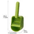 thumbnail image 3 of Cat Litter Sifting Shovel Multifunctional Cat Litter Scoop Set With Hook 2Pc Deep Shovel Easy To Place And Use For Cat Litter Box(Green-28X11.5X8Cm), 3 of 9