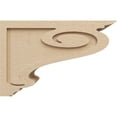 thumbnail image 3 of 7"W x 21"D x 14"H Classic Scroll Rough Cedar Woodgrain TimberThane Corbel, Primed Tan, 3 of 6