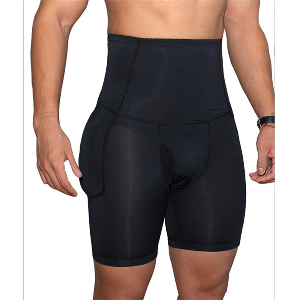 Men Padded Underwear Seamless Butt Lifter Hip Enhancer Shaper Briefs Bodyshort 