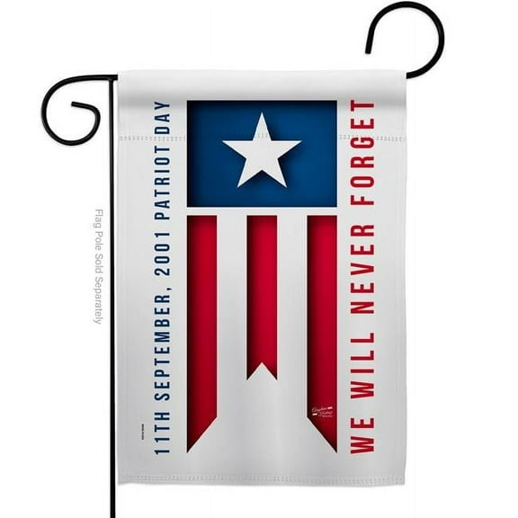 Angeleno Heritage G135592-BO 13 x 18.5 in. 911 Day American Patriot Vertical Garden Flag with Double-Sided House Decoration Banner Yard Gift