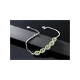 thumbnail image 4 of Gem Stone King 5.04 Ct Oval Green Peridot 925 Sterling Silver Bracelet for Women, 4 of 4
