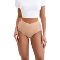 thumbnail image 2 of INNERSY Seamless High Waisted Underwear for Women No Show Stretch Panties Briefs 3 Pack(XL,Caramel Tone), 2 of 10