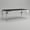 Black, variant on Furniture of America Edi Glam Rectangle Glass Top Dining Table in White