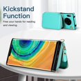 thumbnail image 3 of Funda tipo cartera para Huawei Mate 30 Pro con tarjetero y correa para el hombro para mujer, 3 of 5