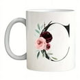 thumbnail image 2 of 1pc, Initial Letter Mug, Name Mug, Funny Coffee Mug, Monogram Mug, Floral Alphabet Mug, Flower Coffee Mug, Gift For Mom Daughter, Ceramic Mug Double-sided Design, Coffee Cup, Tea Cup, Drinkware,, 2 of 10
