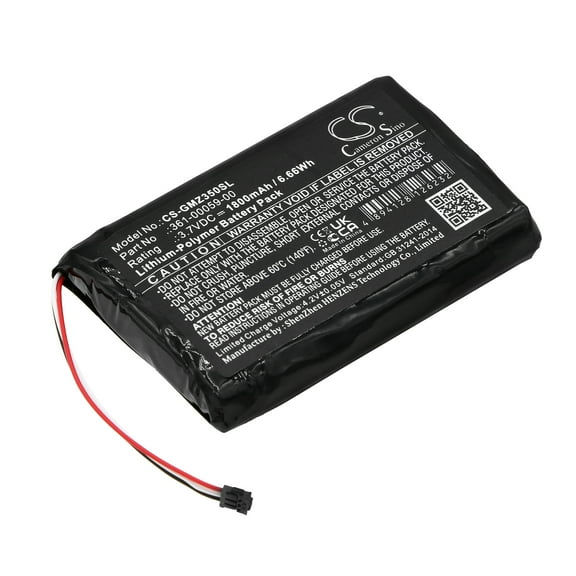 GPS Navigation Battery for Garmin 361-00059-00 ZUMO 340LM 350LM 390LM 1800mAh