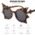 thumbnail image 5 of Fvsianol Punk Sunglasses Sunglasses Retro Bat Shape Sunglasses Unisex Punk Eyewear 1 Pair, 5 of 8