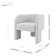 thumbnail image 2 of New Pacific Direct Matteo 18" Fabric Plywood Accent Arm Chair in Beige, 2 of 10