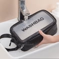 thumbnail image 6 of Cheers.US 3 Pcs/Set Clear Cosmetic Bag Travel Toiletry Bag with Zipper Vinyl PVC Make-up Pouch Handle Straps for Women Men, Waterproof Packing Organizer Storage Diaper Pencil Bags, 6 of 7
