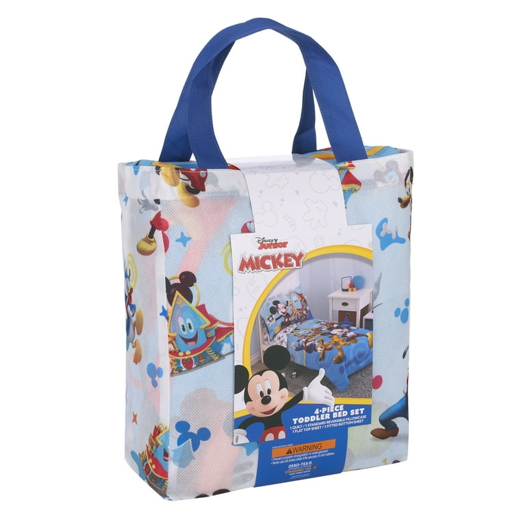 Disney Mickey Mouse 4pc Toddler Bedding Set, 