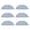 Six Pieces, variant on SDFGTstore 6/8/12Pcs Vacuum Mop Replacement Pads for S8 Plus Reusable Hard Floor Cloth Wet Replacement Microfiber Soft Pad